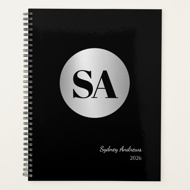Planificateur de calendrier à logo monogramme arge (Devant)
