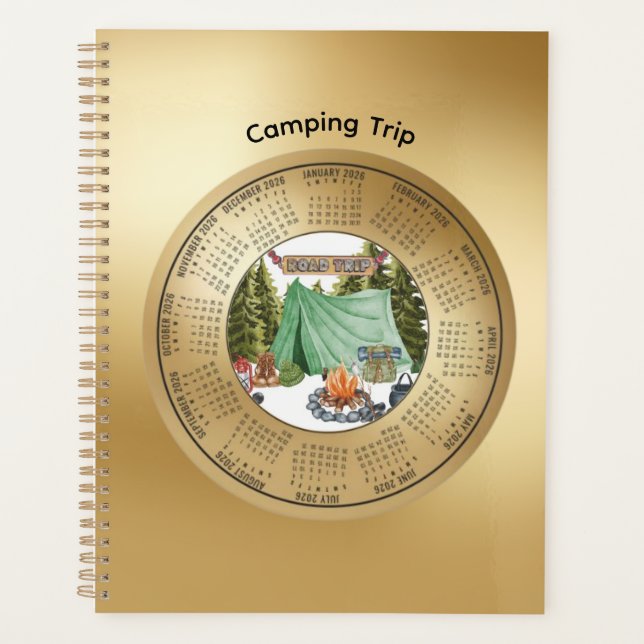 Planificateur de calendrier de voyage de camping 2 (Devant)