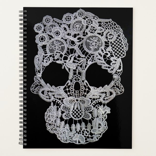Planificateur de carnet crâne Crochet (Devant)