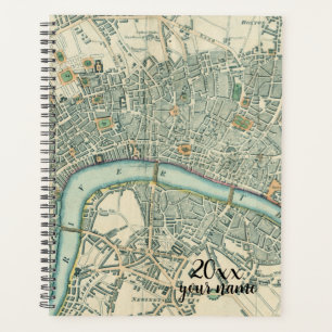 Planificateur de carte Vintage Londres personnalis