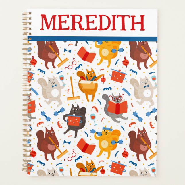 Planificateur de chats occupé (Devant)