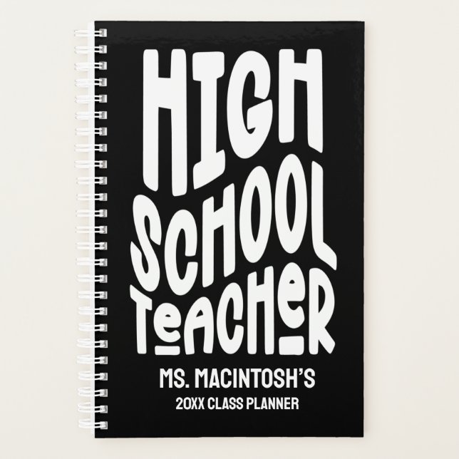 Planificateur de classe minimaliste pour professeu (Devant)