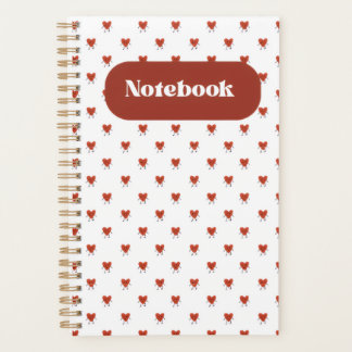 Planificateur de coeur rouge