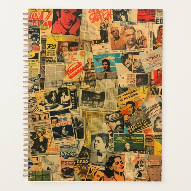 Planificateur de collage de journaux anciens (Devant)