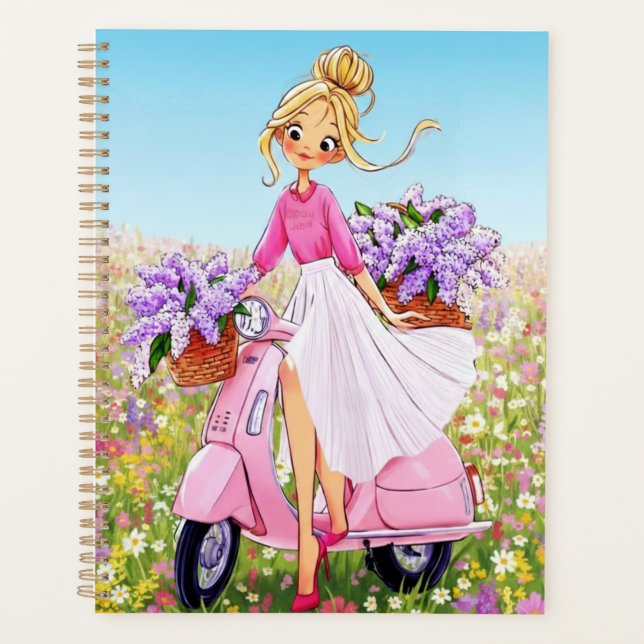 Planificateur de conception de fleurs printanières (Devant)