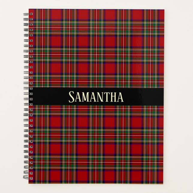 Planificateur de conception Red Plaid (Devant)