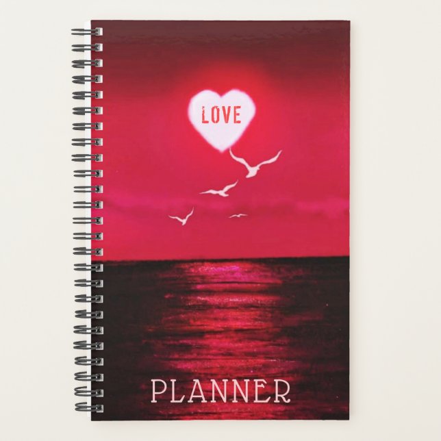 Planificateur de coucher de soleil romantique (Devant)