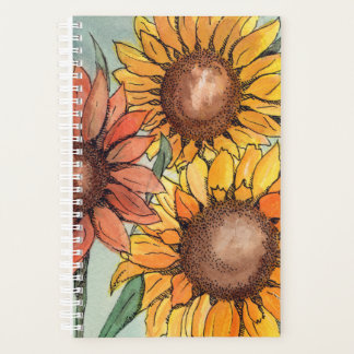 Planificateur de dessin de tournesol peint