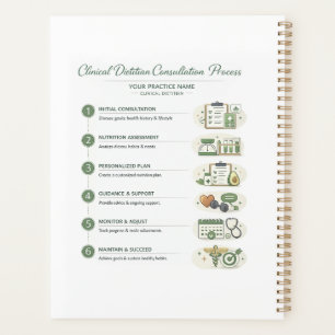 Planificateur de diététiste clinique Notes de pati
