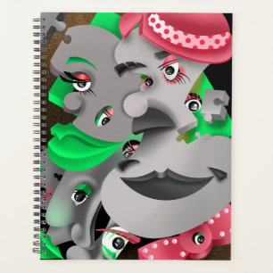Planificateur de faces surréalistes du puzzle