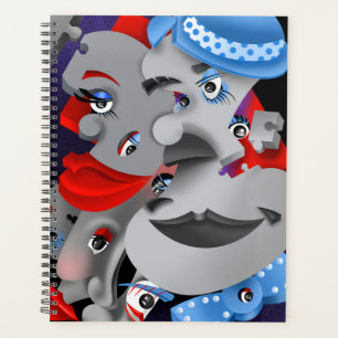 Planificateur de faces surréalistes du puzzle
