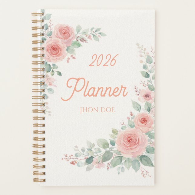 Planificateur de feuillage fleuri 2026 (Devant)