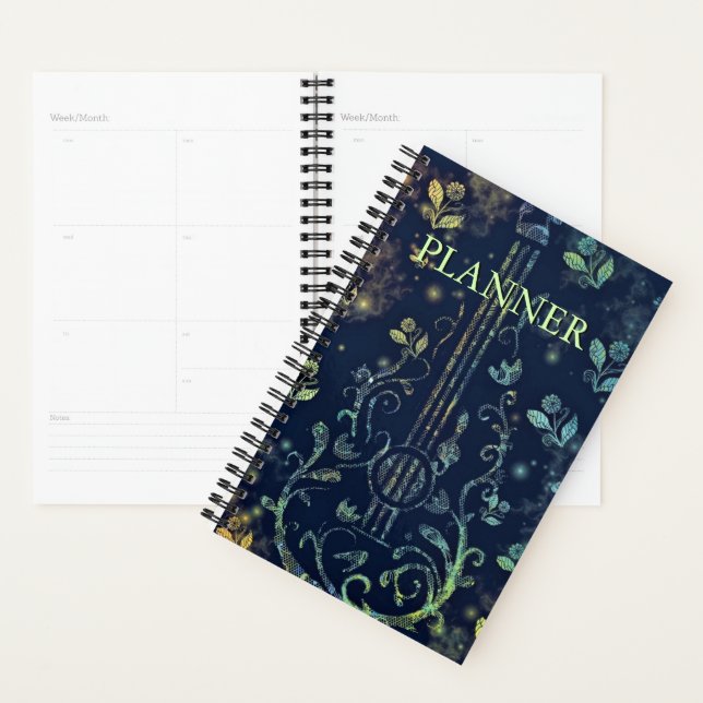 Planificateur de fleurs de guitare (Devant avec enveloppe)