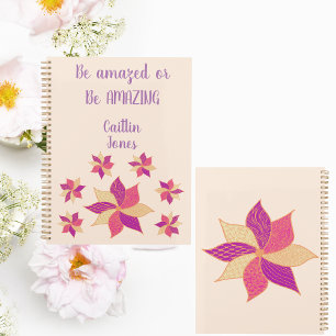 Planificateur de fleurs heureux personnalisé