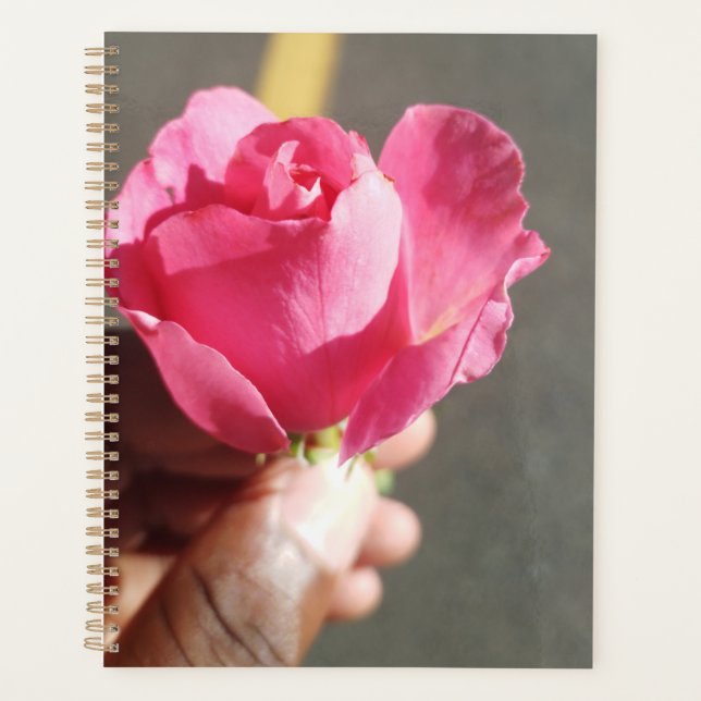Planificateur de fleurs rose (Devant)