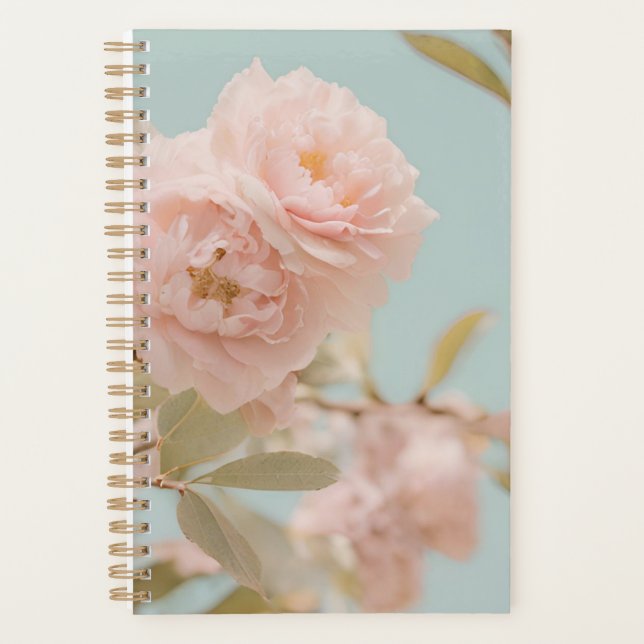 Planificateur de fleurs roses | Design floral élég (Devant)