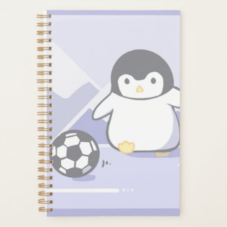 Planificateur de football de pingouin mignon | Spi