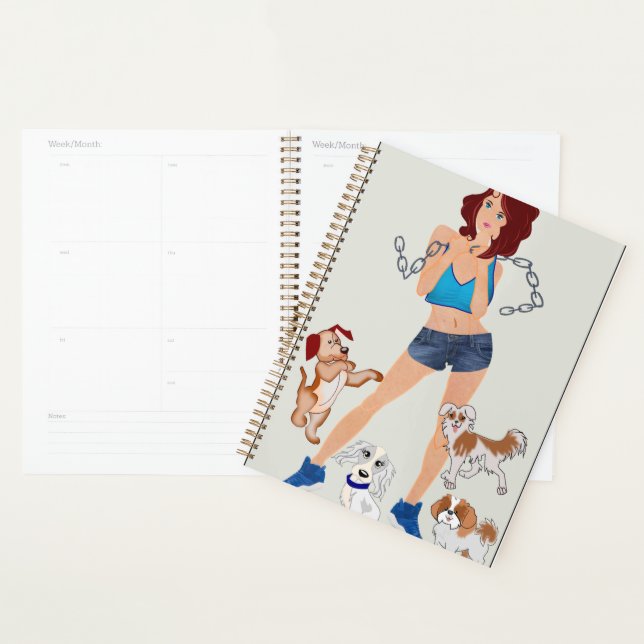 Planificateur de formation de chien (Devant avec enveloppe)