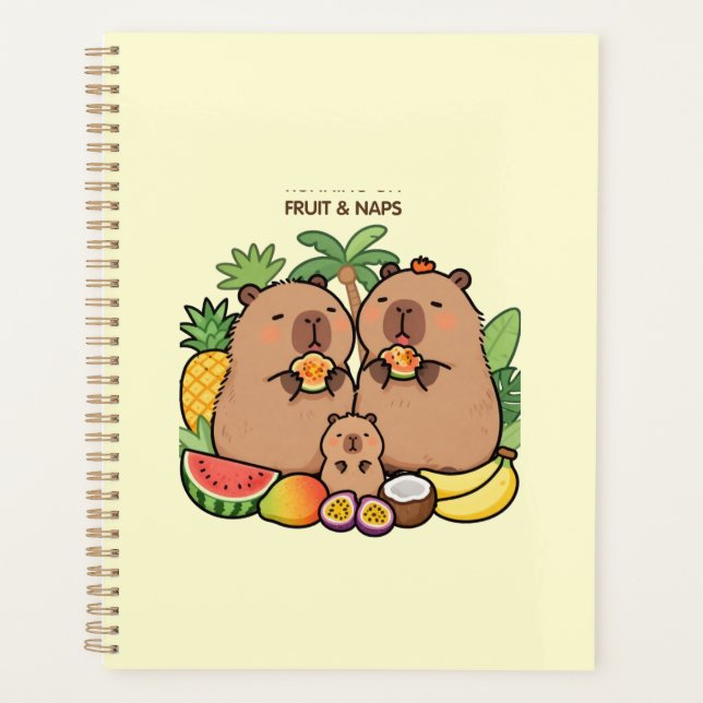 Planificateur de fruits et de siestes de capybara  (Devant)