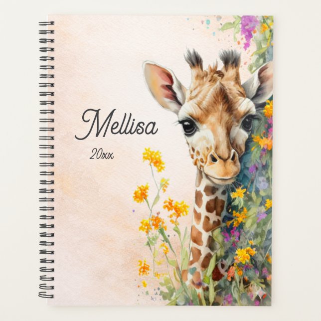 Planificateur de girafe personnalisé (Devant)