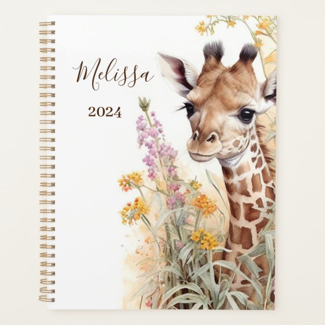 Planificateur de girafes personnalisé (Devant)