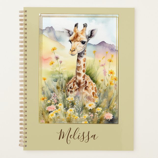 Planificateur de girafes personnalisé (Devant)
