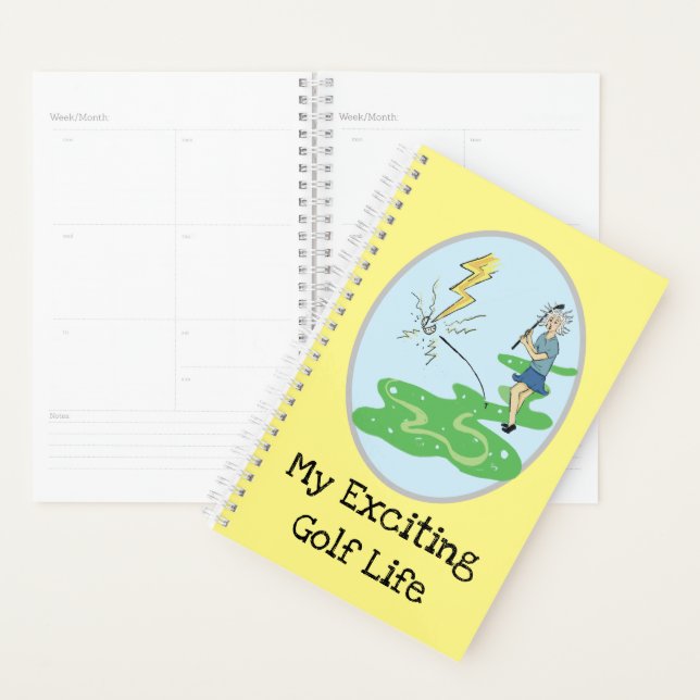 PLANIFICATEUR DE GOLF AMUSANT (Devant avec enveloppe)