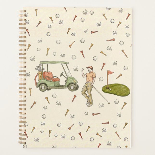 Planificateur de golf dessiné (Devant)