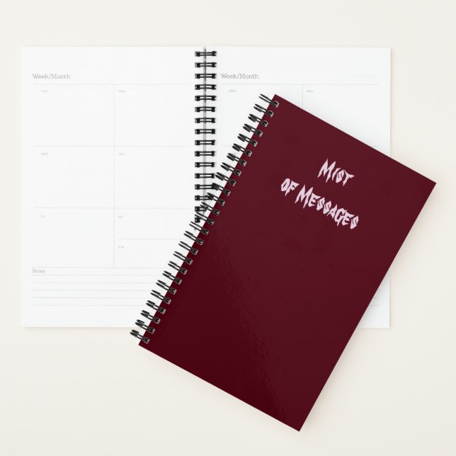 Planificateur de Guidance Voilée – Brume de Messag (Devant avec enveloppe)