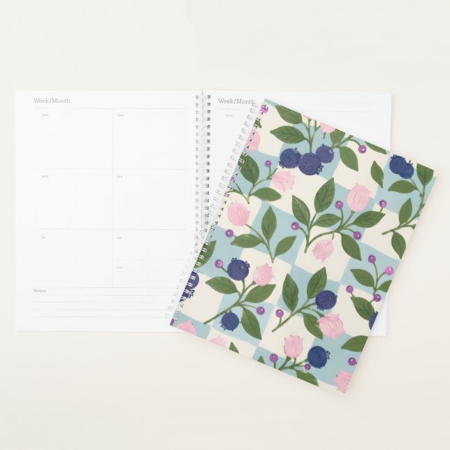 Planificateur de jardin de myrtilles  (Devant avec enveloppe)
