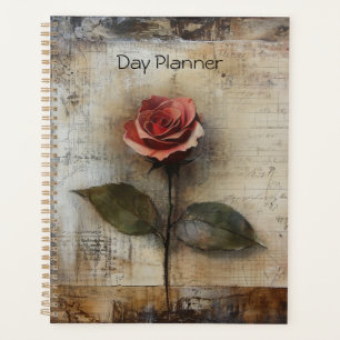Planificateur de jour Rose rustique