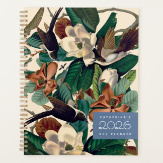 Planificateur de jour Vintage Birds with Magnolia 