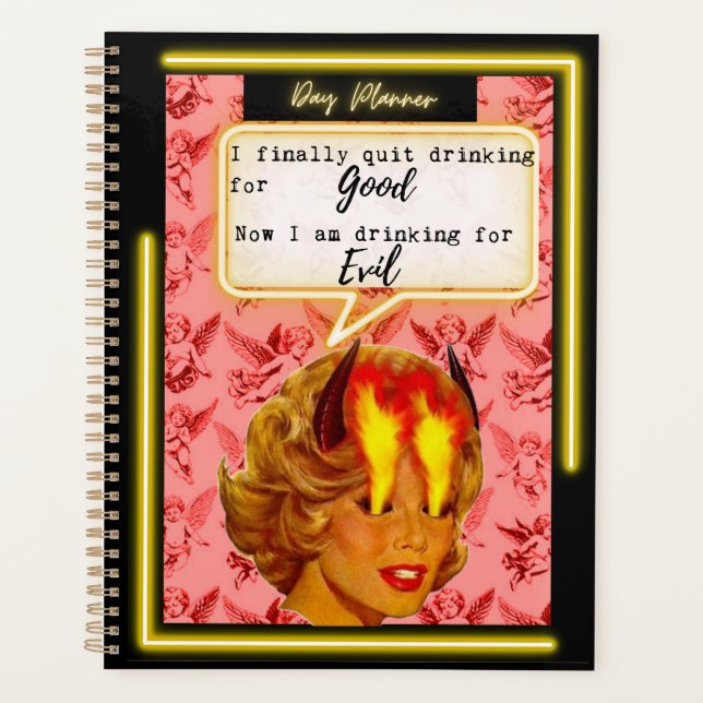 Planificateur de journée/Journal drôle pour femmes (Devant)