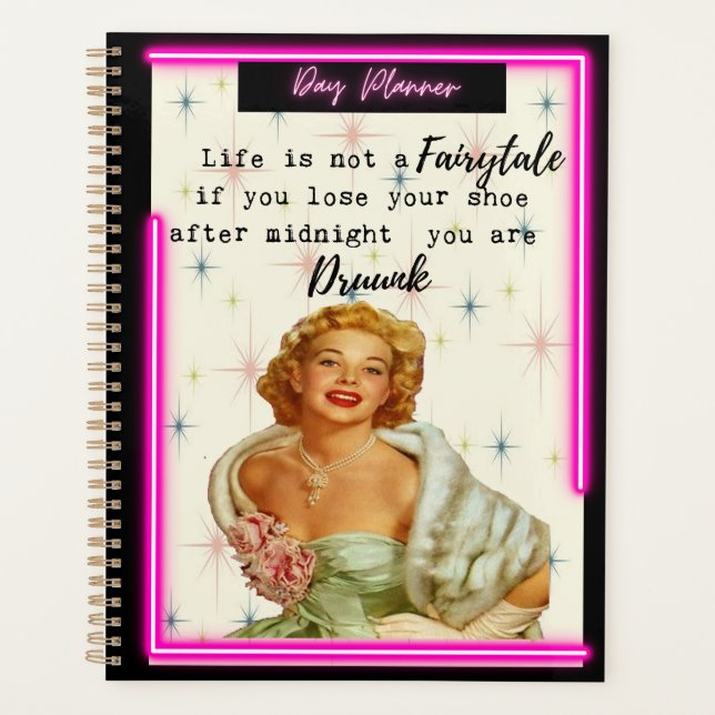 Planificateur de journée/Journal drôle pour femmes (Devant)