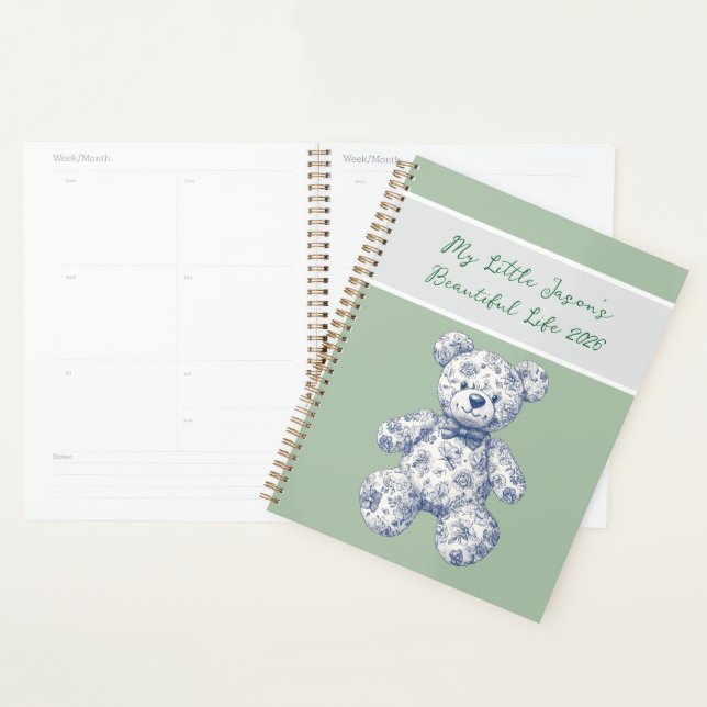 Planificateur de la première année de bébé | Calen (Devant avec enveloppe)