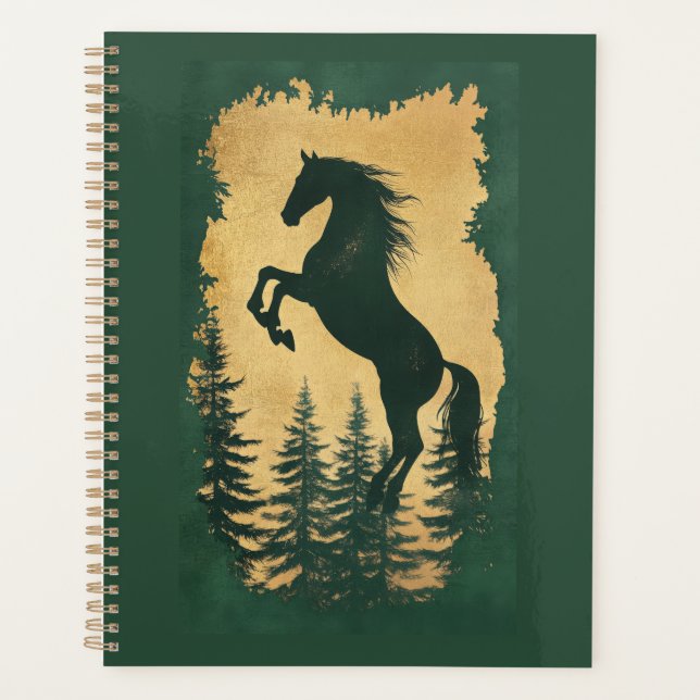 Planificateur de l'Année du Cheval en Bois Doré 20 (Devant)