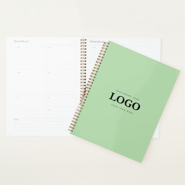 Planificateur de logo personnalisé minimaliste sim (Devant avec enveloppe)