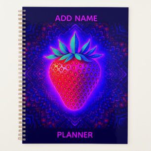 Planificateur de look fraise néon vif
