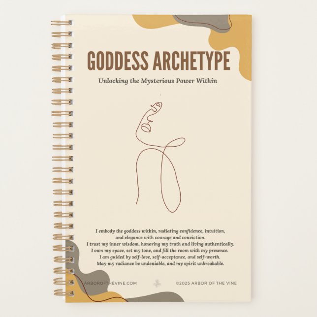 Planificateur de mantra de puissance féminine (Devant)