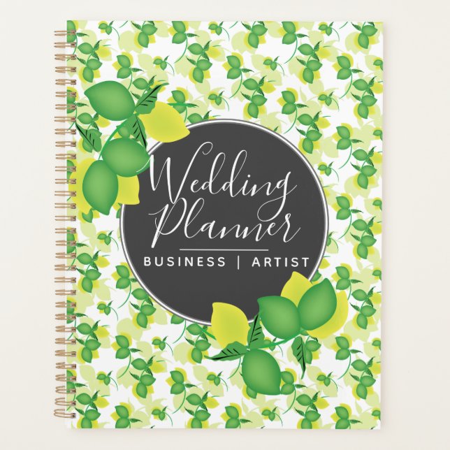 Planificateur de mariage moderne Limoncillo motif  (Devant)