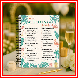 Planificateur de mariage tropical moderne élégant