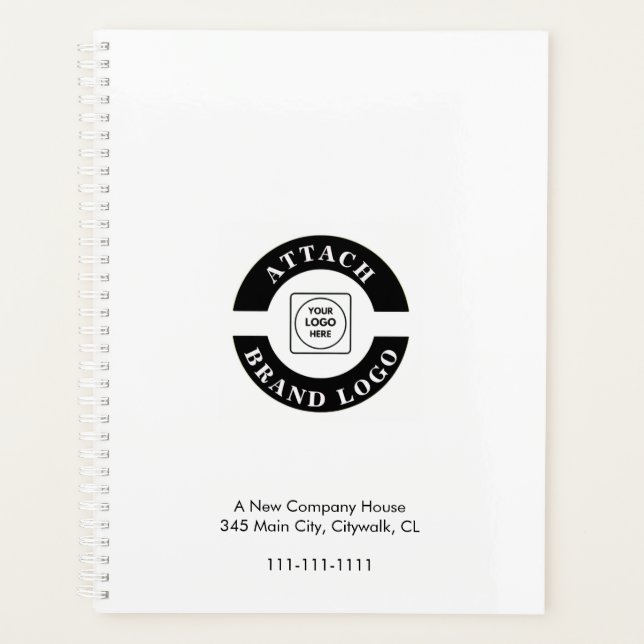 Planificateur de marque DIY Logo de l'entreprise (Devant)