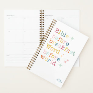 Planificateur de monogramme pour l'auteure de la B