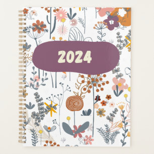 Planificateur de motifs floraux Boho