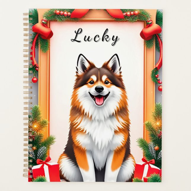 🎁Planificateur de Noël Chien Mignon Cadeau de Déc (Devant)