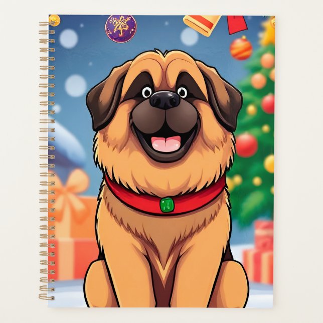 Planificateur de Noël pour chien drôle Cadeau de f (Devant)