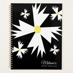 Planificateur de nom botanique floral Daisy géomét