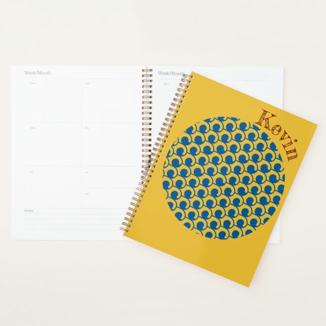 Planificateur de noms personnalisés des vagues Abs (Devant avec enveloppe)