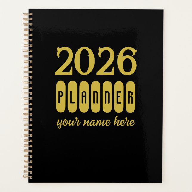 Planificateur de Nouvel An 2026 (Devant)