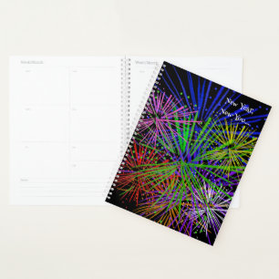 Planificateur de Nouvel An Feux d'Artifice Moderne